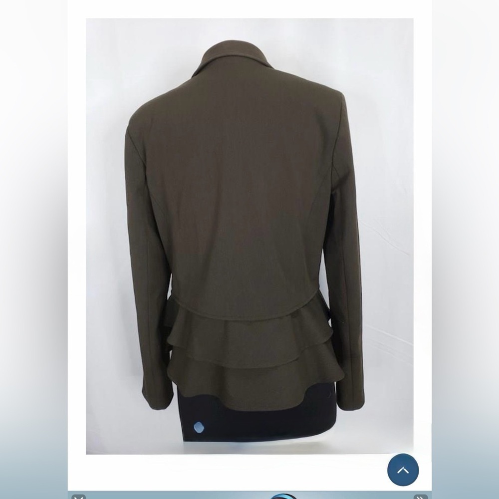 Lord & Taylor womens Blazer size 10 olive green - Picture 2 of 6